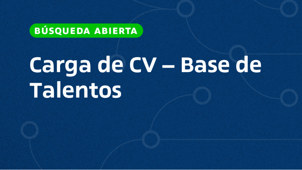 imagen Carga de CV – Base de Talentos