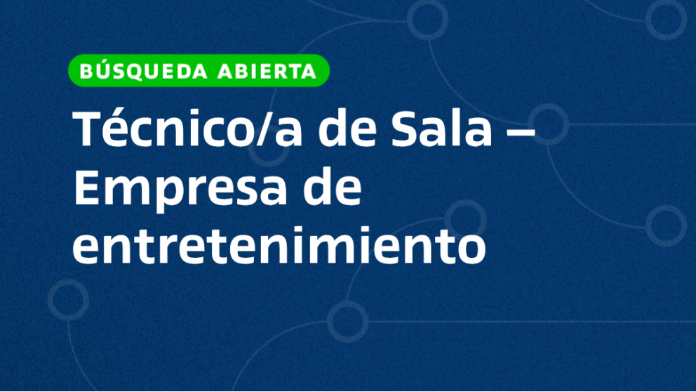imagen Técnico/a de Sala – Empresa de entretenimiento