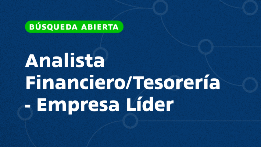 imagen Analista Financiero/Tesorería - Empresa Líder (Mendoza)
