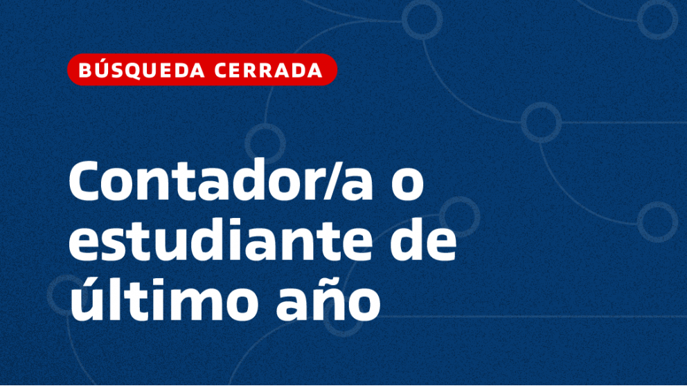imagen Contador/a o estudiante de último año carrera contador público
