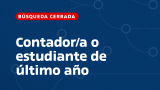 imagen Contador/a o estudiante de último año carrera contador público