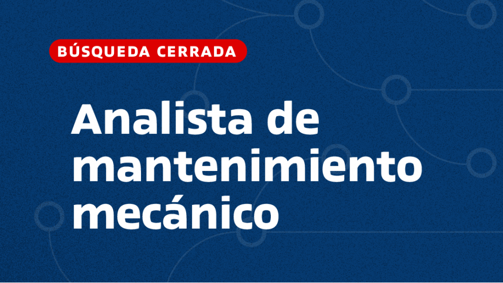 imagen Analista de Mantenimiento Mecánico