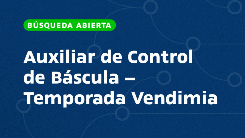 imagen Auxiliar de Control de Báscula – Temporada de Vendimia