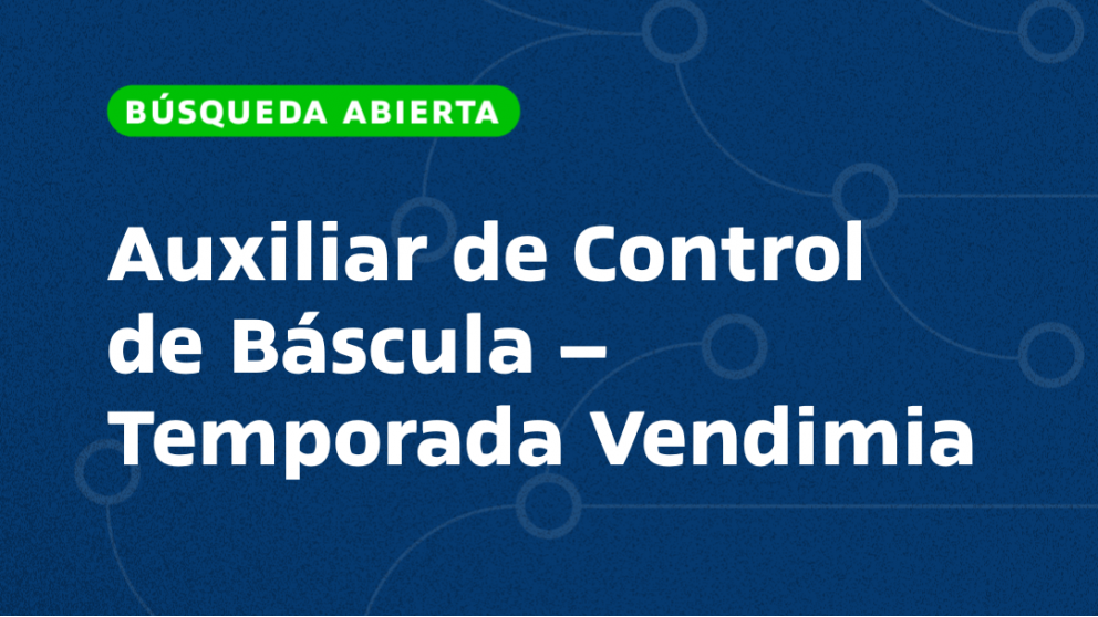 imagen Auxiliar de Control de Báscula – Temporada de Vendimia