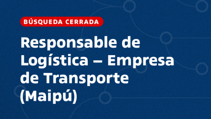 imagen Responsable de Logística – Empresa de Transporte (Maipú) 