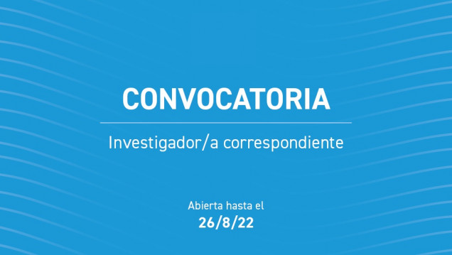 imagen Convocatoria Investigador/a Correspondiente Conicet 2022