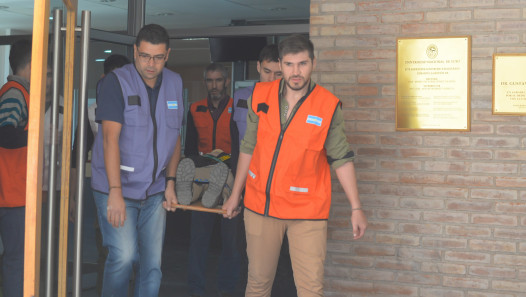 imagen La UNCUYO realizó un simulacro de evacuación para edificios públicos y educativos