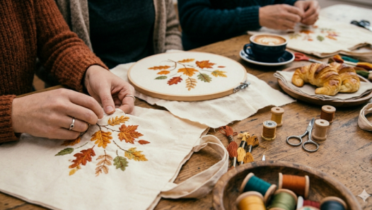 imagen Bordado y relax: un sábado para desconectar del celular y diseñar un bolso