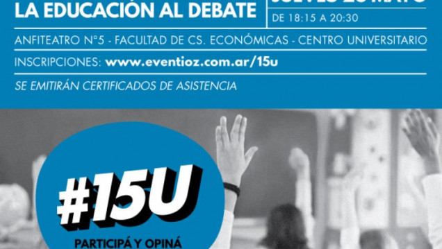 imagen Discuten sobre Educación en el ciclo #15U