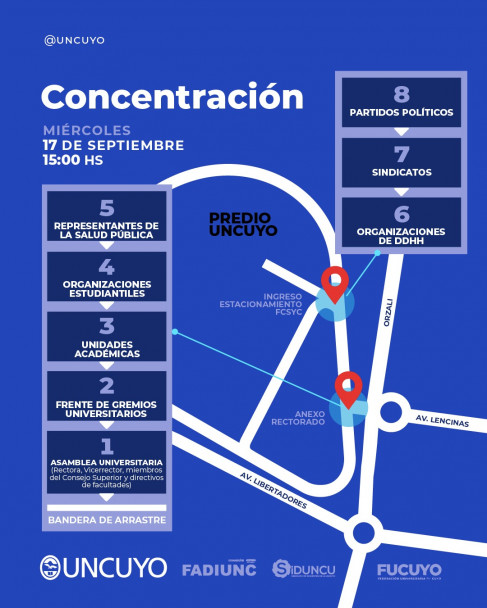 imagen Así será en Mendoza la marcha en defensa de la universidad pública