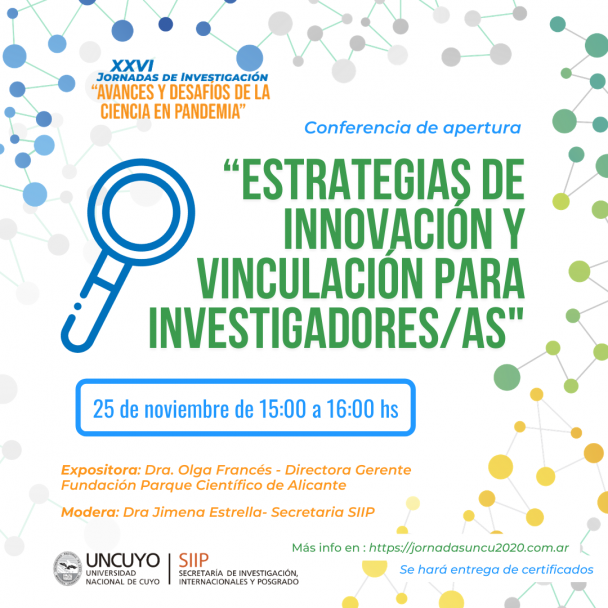 imagen Jornadas de Investigación: conocé el cronograma del evento científico de la UNCUYO