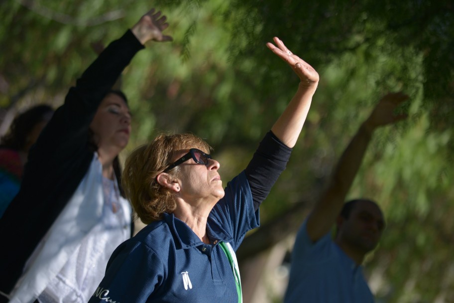 imagen Estudiantes y empleados practicaron Tai Chi 