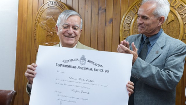 imagen Daniel Prieto Castillo nuevo profesor emérito de la UNCuyo