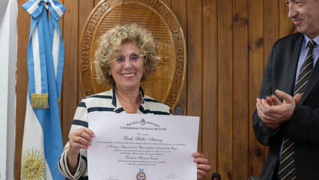 imagen Ruth Amossy es la nueva Doctora Honoris Causa de la UNCUYO