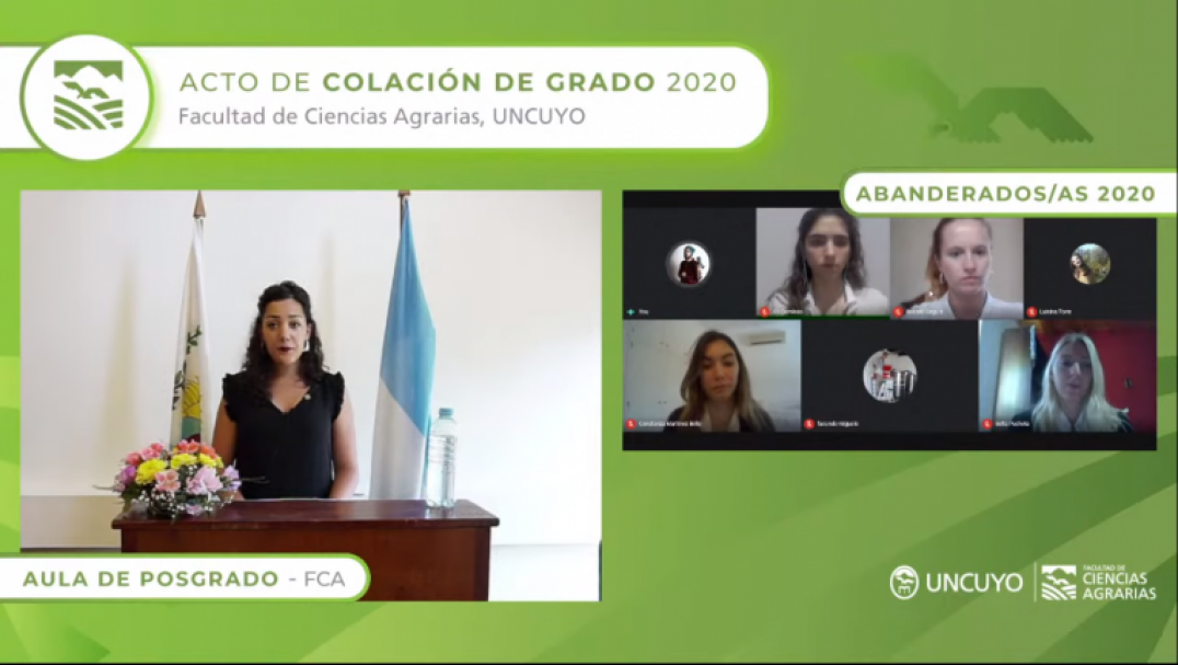 imagen Ciencias Agrarias celebró la primera colación virtual de la UNCUYO