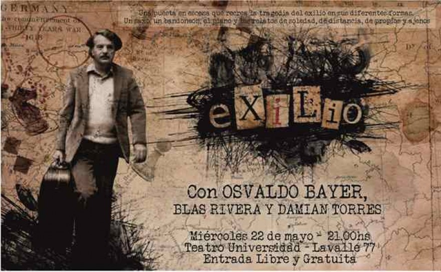 imagen Música entrelazada con relatos de Osvaldo Bayer para mantener viva la memoria del exilio 