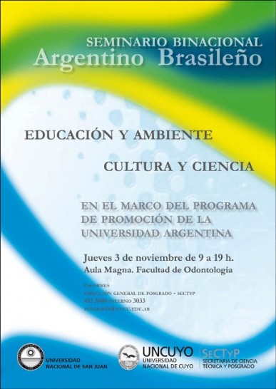 imagen Seminario argentino-brasileño sobre temas de Ambiente y de Cultura