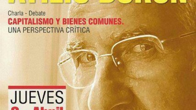 imagen Atilio Borón debatirá sobre capitalismo y bienes comunes 