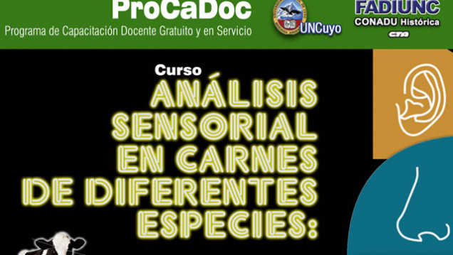 imagen Capacitación Gratuita para docentes sobre "Análisis Sensorial en carnes de diferentes especies"