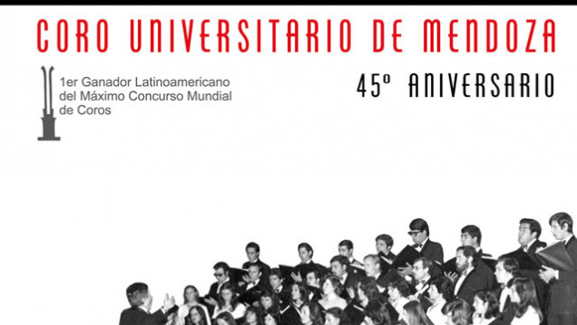 imagen El Coro Universitario celebra sus 45 años en el Independencia