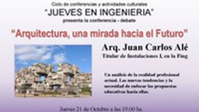 imagen "Arquitectura, una mirada hacia el futuro", tema de una conferencia en Ingeniería  