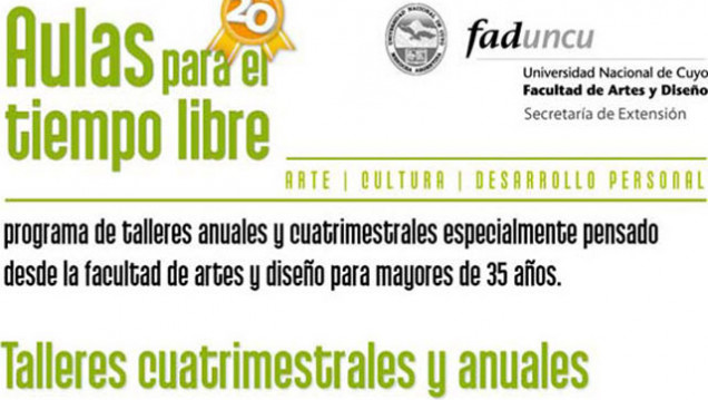 imagen Aulas para el Tiempo Libre inscribe para cursos de verano y talleres del ciclo 2011