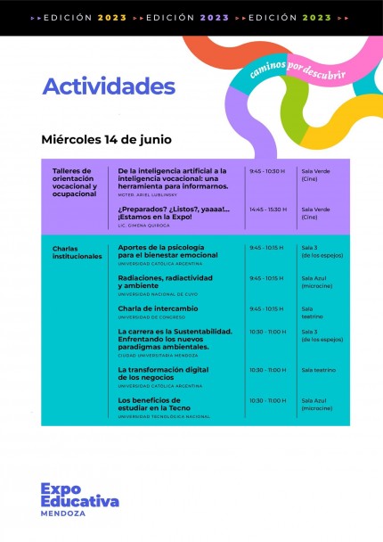 imagen Con una amplia oferta de carreras, se viene la edición 2023 de la Expo Educativa Mendoza