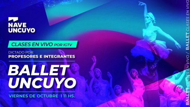 imagen Comienzan las clases en vivo del Ballet de la UNCUYO