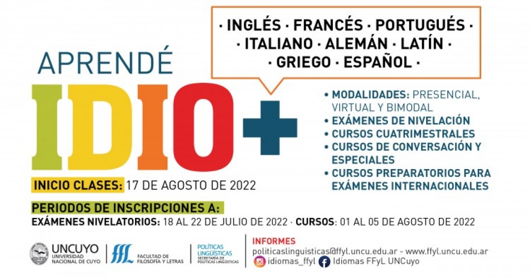 imagen Oportunidad para aprender idiomas en la UNCUYO