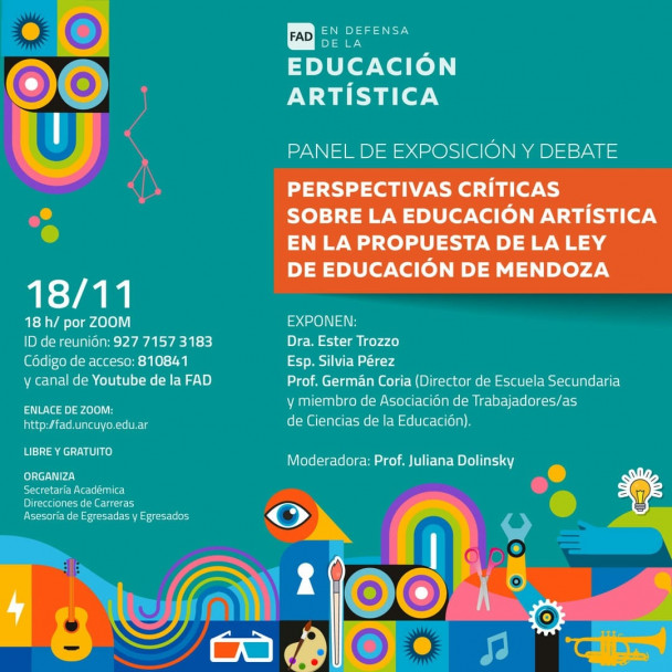 imagen Debatirán el rol de la Educación Artística en el borrador de la ley provincial