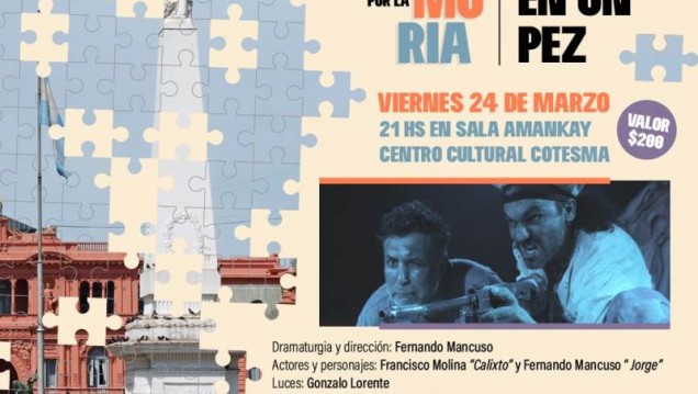 imagen  Elenco de Teatro de la UNCUYO participará en Encuentro por la Memoria en Neuquén 