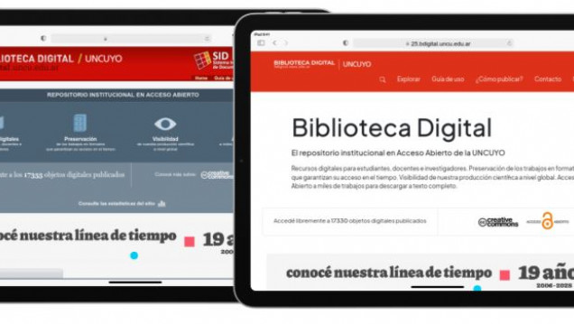 imagen La Biblioteca Digital de la UNCUYO renovó su sitio web