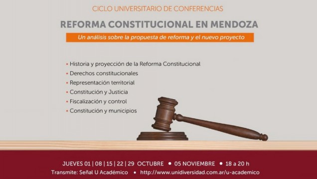 imagen La UNCUYO analiza en profundidad la reforma constitucional de Mendoza