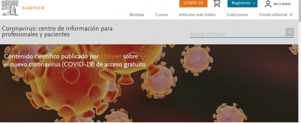 imagen  Revistas internacionales dan acceso a contenidos y datos sobre Coronavirus