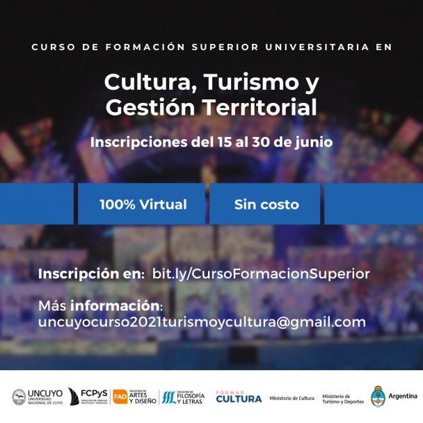 imagen Cultura, turismo y gestión territorial: una formación novedosa que dictarán tres Facultades