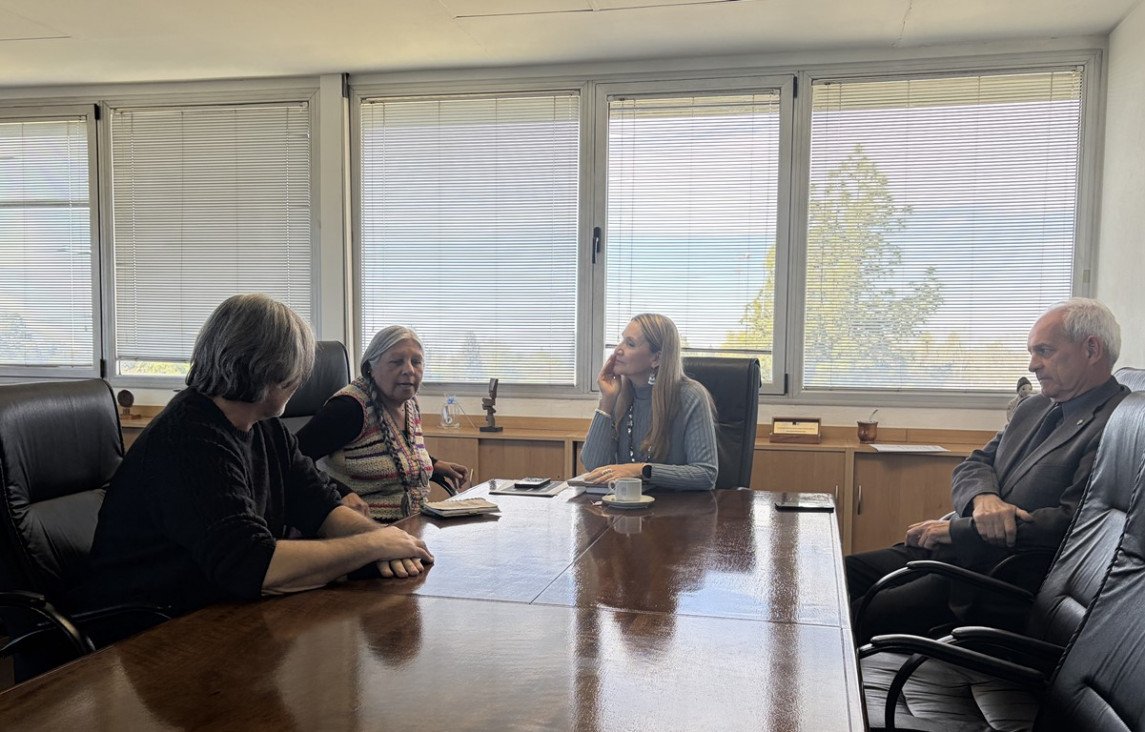 imagen Rectora de la UNCUYO recibió a referentes de la comunidad huarpe de Uspallata