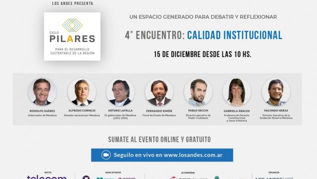 imagen Ciclo "Pilares": referentes de la UNCUYO debatirán sobre calidad institucional