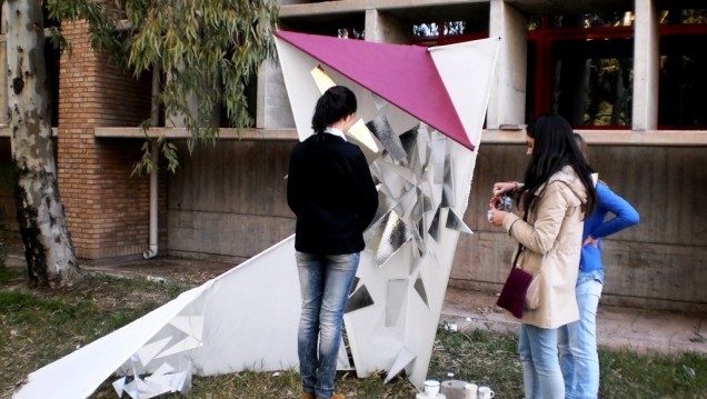 imagen Estudiantes exhibieron estructuras arquitectónicas 