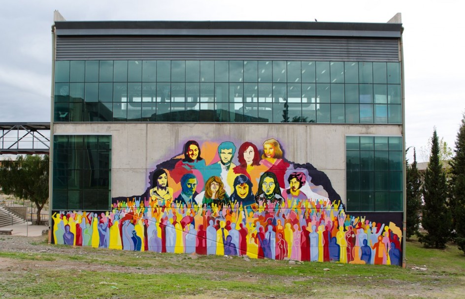 imagen Un mural recuerda a los estudiantes desaparecidos