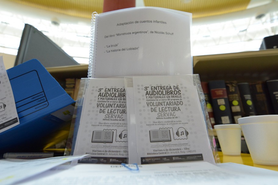 imagen Literatura en formato de audiolibros y braille para bibliotecas escolares