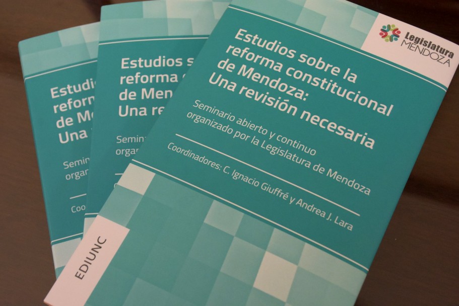imagen Plasmaron en un libro estudios para una reforma constitucional en Mendoza