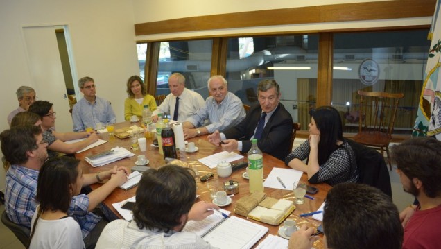 imagen El Rector dialogó con los consejeros de Ciencias Exactas