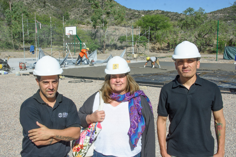 imagen Avanza la obra del nuevo playón deportivo del Liceo Agrícola 