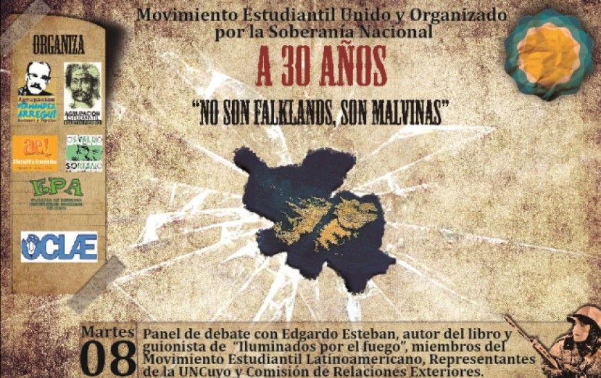 imagen Movimiento estudiantil latinoamericano expresa en la UNCuyo su apoyo a la Causa Malvinas 