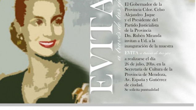 imagen Invitan a participar de la muestra "Evita a través de sus ojos" 