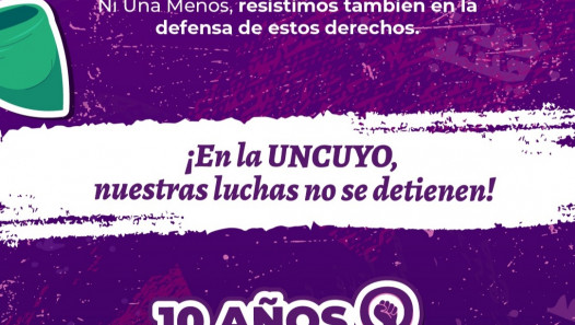 imagen Declaración a 10 años de Ni Una Menos