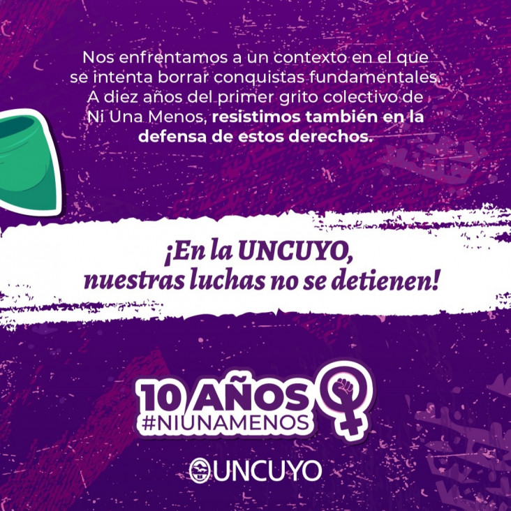 imagen Declaración a 10 años de Ni Una Menos