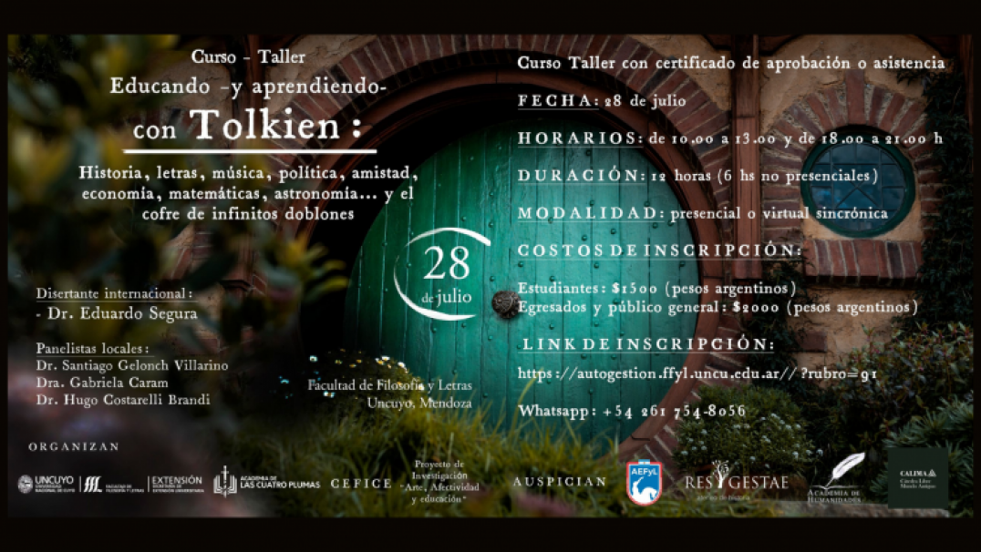 imagen Analizarán la potencia educativa de Tolkien, su obra académica y otros textos