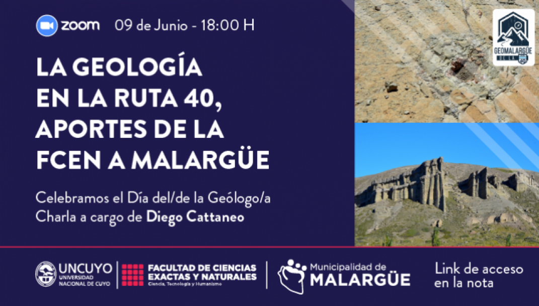 imagen Con una charla, la UNCUYO conmemora el día del Profesional de la Geología