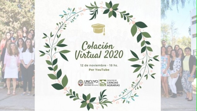 imagen Agrarias celebrará el primer acto de colación virtual de la UNCUYO